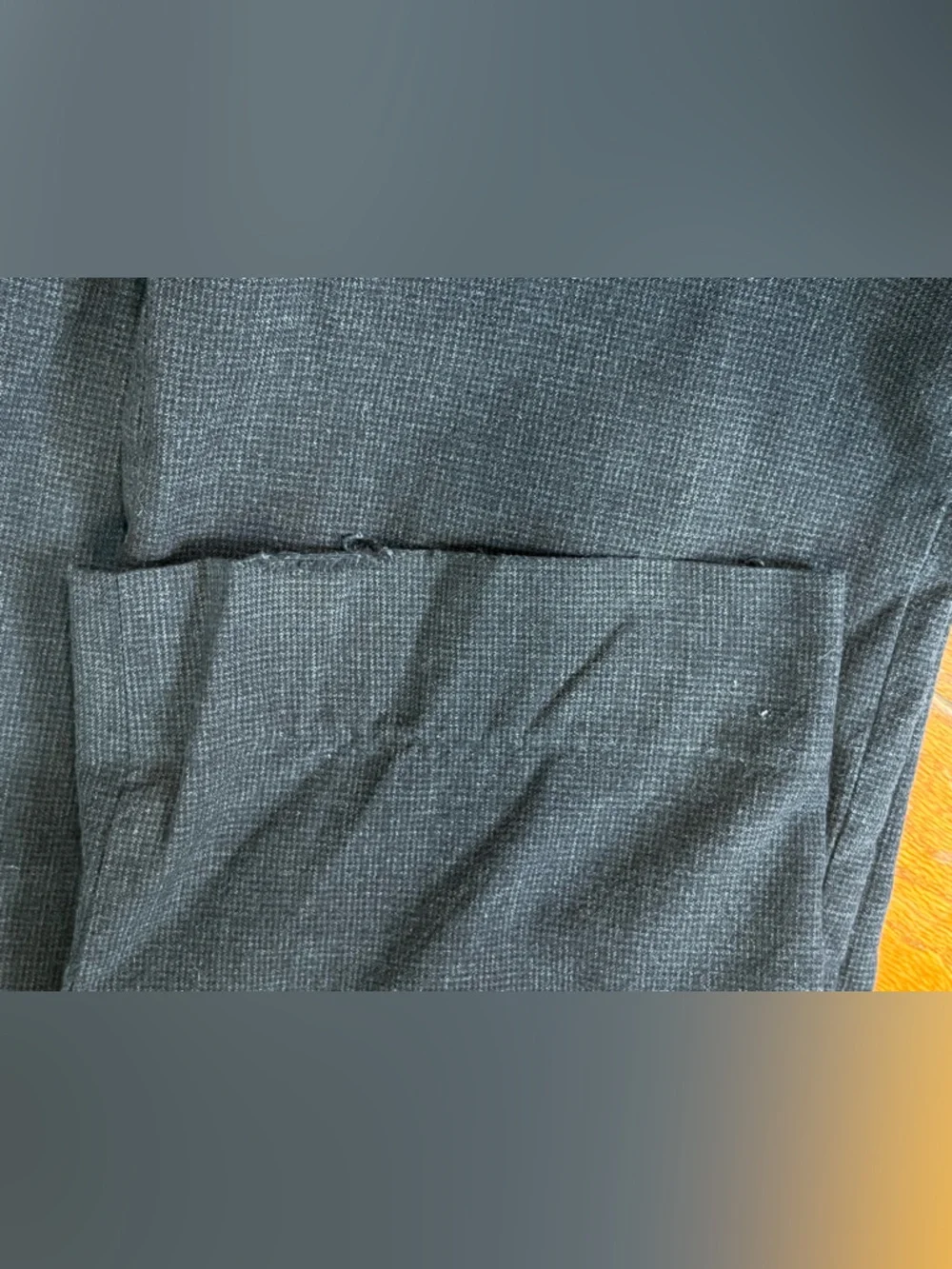 Men's Banana Republic Modern Slim Fit Wool Cotton Dress Pants 33x30 Flawed
